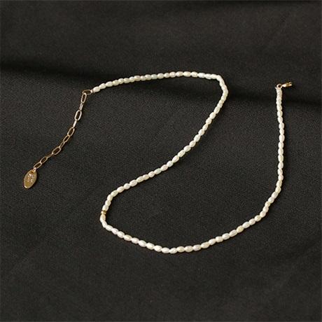 法国巴洛克天然珍珠项链女锁骨链